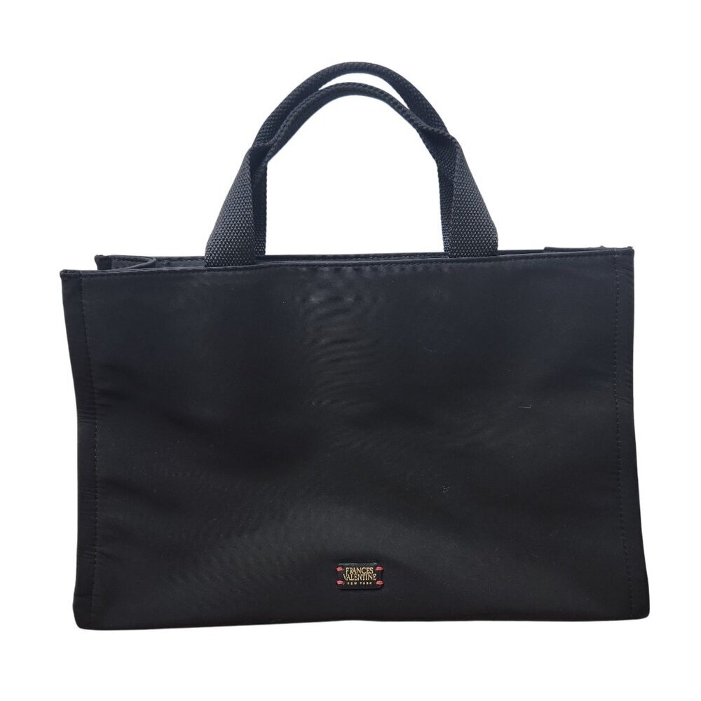 Frances Valentine New York Kate Black Tote Bag Shoulder Bag Purse